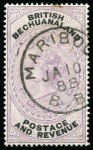 Stamp of Bechuanaland » British Bechuanaland 1888 (Jan) Unappropriated Die 1d to £1 used selection