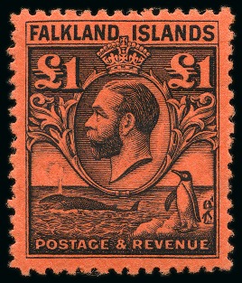 Stamp of Falkland Islands 1929-37 Whale and Penguin, complete mint set of 11