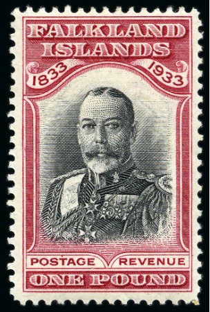 Stamp of Falkland Islands 1933 Centenary mint set of 12, some hinges removed,