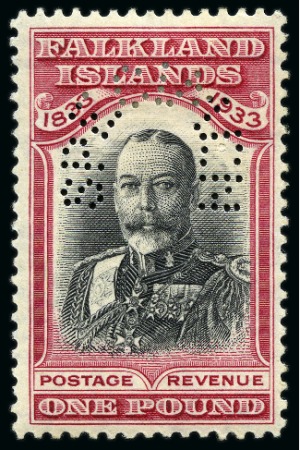 Stamp of Falkland Islands 1933 Centenary SPECIMEN set of 12, only very lightly