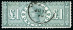 Stamp of Great Britain » Collections 1883-1902, Group of used high values incl. 1883-84