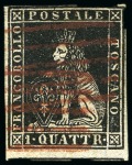 Stamp of Italian States » Tuscany 1851-60 Group of 13 stamps including 1851 1cr carmine