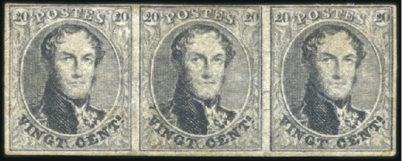 Stamp of Belgium » Belgique. 1849 Médaillons (filigrane encadré) - Réimpressions Réimpression de 1928 dite "Plantin", lot comprenan