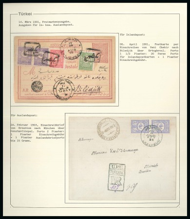 Stamp of Turkey 1901-06 Issue collection neatly mounted and writte