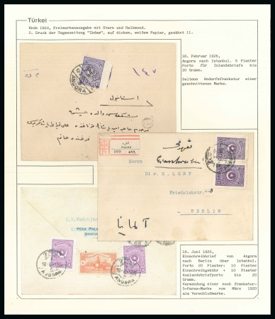 Stamp of Turkey 1924-26 Star & Crescent Second Printing, Star & Cr