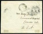 Stamp of Persia » 1909-1925 Sultan Ahmed Miza Shah (SG 320-601) 1912 Envelope from Tauris to Omaha, Nebraska, USA,