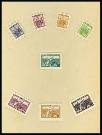 Stamp of Argentina 1930 "March of the Victorious Insurgents" special leatherbound booklet