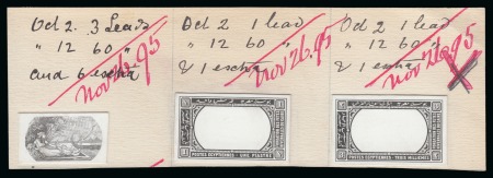 Stamp of Egypt » Commemoratives 1895 Winter Festivals Foundation die proofs