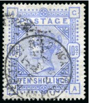 Stamp of Great Britain » Collections 1840-1901, Mint & used collection in 2 stockbooks with many rare stamps