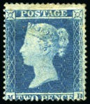 Stamp of Great Britain » Collections 1840-1901, Mint & used collection in 2 stockbooks with many rare stamps