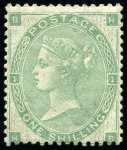 Stamp of Great Britain » Collections 1840-1901, Mint & used collection in 2 stockbooks with many rare stamps