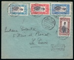 Stamp of Egypt » Commemoratives 1929 Prince Farouk's Birthday, four commercial usages,