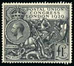 Stamp of Great Britain » Collections 1902-29, Mostly mint collection in a stockbook incl. Seahorses, PUC £1, etc.