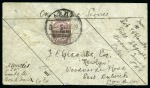 Stamp of Bechuanaland » Postal History & Cancellations ARMY TELEGRAPHS: 1900 (May 14) Envelope endorsed "On Active Service" with 1897-1902 1d