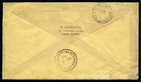 Stamp of Bechuanaland » Postal History & Cancellations VRYBURG RETURNED LETTER OFFICE cds