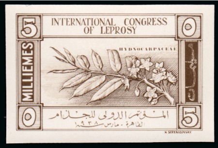 Stamp of Egypt » Commemoratives 1938 International Leprosy Congress, 5m stamp-size