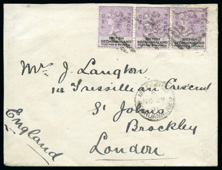 Stamp of Bechuanaland » Postal History & Cancellations MAFEKING: Collection written up on 15 album pages