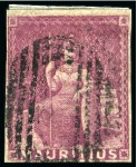 Stamp of Mauritius » Collections 1849-1904, Mint & used collection on Scott album page,