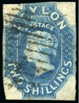 Stamp of Ceylon 1857-1935, Valuable chiefly used collection on two