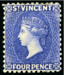 Stamp of St. Vincent 1863-1938, Mint and used collection on a Scott album page