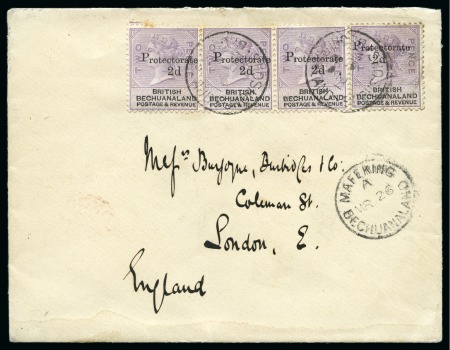 Stamp of Bechuanaland » Postal History & Cancellations ARTESIA-ZANZIBAR (BECH. PROT.): Collection of cancellations on stamps and covers (70+) written up on 120 album pages