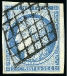 Stamp of France 1849 25c bleu, 6 très beaux exemplaires