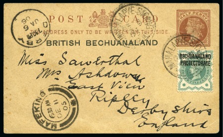 Stamp of Bechuanaland » Postal History & Cancellations MAHALAPYE:  Collection written up on 13 album pages