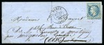 Stamp of France » Guerre de 1870-1871 Etoile plein sur 20c Lauré sur Ballon monté avec