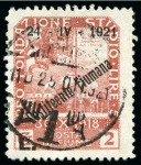 Stamp of Italy » Italy Fiume ITALY - FIUME 1921 Costituente Fiumane 2L & 5L with overprint letterset ERRROR
