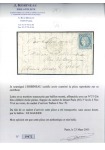 Stamp of France » Guerre de 1870-1871 LE GALILEE certain avec 20c Siège obl. étoile pleine,