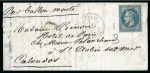 Stamp of France » Guerre de 1870-1871 GC 3921 sur 20c Lauré sur Ballon monté LE LAFAYETTE