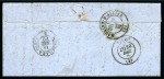 Stamp of France » Guerre de 1870-1871 LE DAVY certain avec 20c Lauré obl. GC 347 de Paris