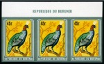 Stamp of Burundi 1980 Birds, complete set of six imperforate values
