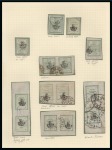 Stamp of Persia » 1896-1907 Muzaffer ed-Din Shah (SG 113-297) 1906 Provisional Typeset Issues: An attractive old-time collection of the Provisoire handstamps 