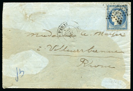 Stamp of France » Guerre de 1870-1871 LE JOURNAL-POSTE n°16 envoyé sous enveloppe par Ballon