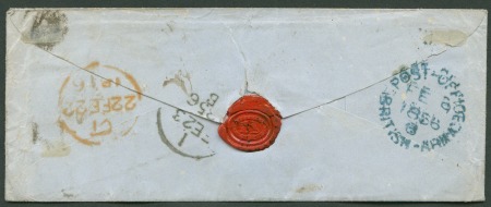 Stamp of Great Britain » British Post Offices Abroad CRIMEA: 1856 Envelope to Ireland sent at the milit