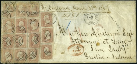Stamp of United States 1867 (March 30) Trans-Continental & Trans-Atlantic
