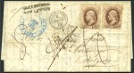 Stamp of United States 1873 Cover from New York via Queenstown to Antwerp