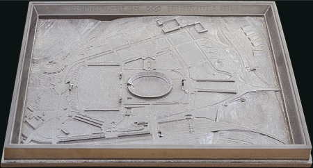 Stamp of Germany » German Empire » German Empire, 1933/45 Third Reich Model of the Reichssportfeld, stadium and competit