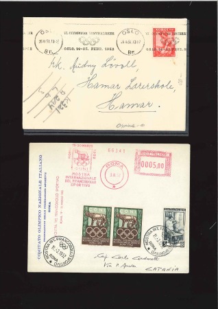 Stamp of Italy ITALY: Group including two covers with Philatelic 