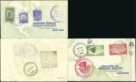 Stamp of France 1937 (Oct 16) Paris-Paris round the world flight o