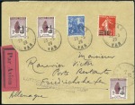 Stamp of France 1929 (May 23) Graf Zeppelin America Flight cover d