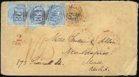 Stamp of Seychelles 1869 (Oct 23) Envelope from Capt. David Allen's wi
