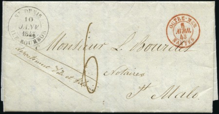 Stamp of Seychelles 1842 Entire letter datelined "Séchelles le 20 octb