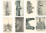 Stamp of France Paris Exposition group of 24 postcards (21 unused 