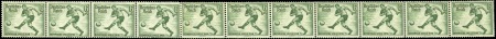 Stamp of Germany » German Empire » German Empire, 1933/45 Third Reich 1936 Olympic Football 6pf + 4pf green, mint coil s