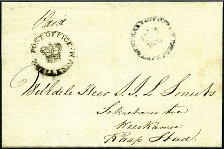 Stamp of South Africa » Cape of Good Hope 1839-52, Excellent range of early cancels on nine 