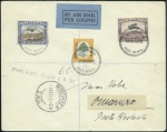 Stamp of South West Africa 1931-34, Four flight covers: two reg'd 01.08.31 Wi