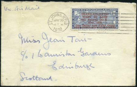 Stamp of Canada » Newfoundland 1932 (20.05) Dornier Do-X FLIGHT, St. Johns to Aço