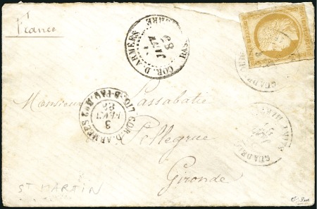 Stamp of Colonies françaises » Guadeloupe SAINT MARTIN càd 20.01.85 sur Cérès 15c (déf.) sur